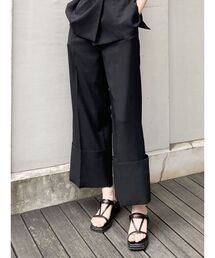 MURUA | ダブルヘムワイドパンツ【セットアップ着用可能】(スラックス)