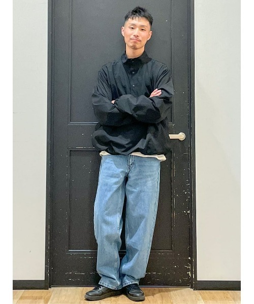 CAMP7（キャンプセブン）の「【CAMP7】プルオーバースナップシャツ（シャツ/ブラウス・メンズ・ブラック/ベージュ・M/XL/L）」の6枚目の写真