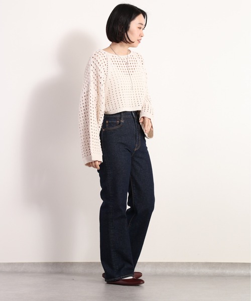 cepo(セポ)の「スカシアミショートニット セットアップ可能(ニット/セーター・レディース・ベージュ/オフホワイト・M)」の11枚目の写真
