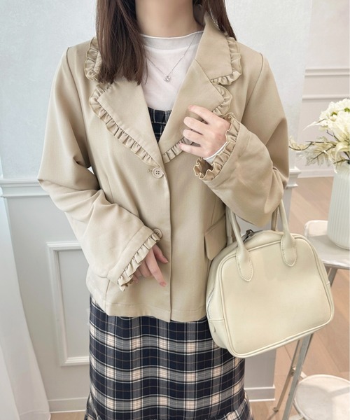 セール】【セットアップ可能】アソートフリルジャケット【ZOZOTOWN限定