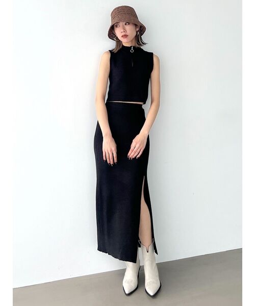 【関税込み】TOTEME ブラック ニット マキシスカート レディース TOTEME マキシスカート | オンラインセールは最大60