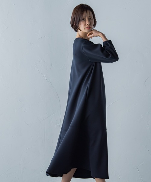 【WEB別注】【Sサイズ・丈長めあり】とろける万能ワンピース≪洗濯機で洗える≫