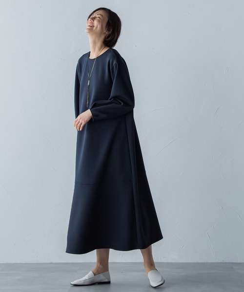 【WEB別注】【Sサイズ・丈長めあり】とろける万能ワンピース≪洗濯機で洗える≫