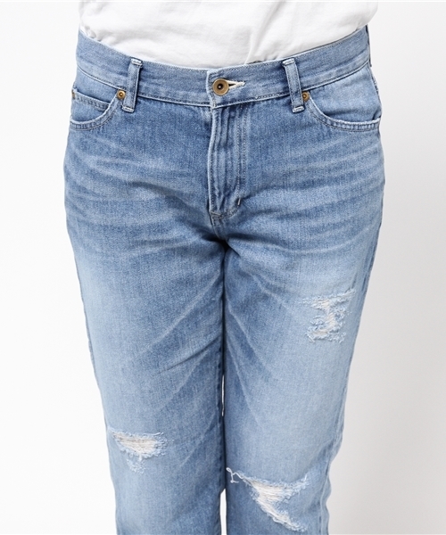 FORDMILLS（フォードミルズ）の「クラッシュデニム（デニムパンツ・レディース・ホワイト/ブルー・40/38/36/34）」の11枚目の写真