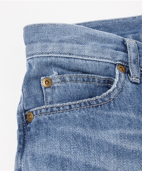 FORDMILLS（フォードミルズ）の「クラッシュデニム（デニムパンツ・レディース・ホワイト/ブルー・40/38/36/34）」の5枚目の写真