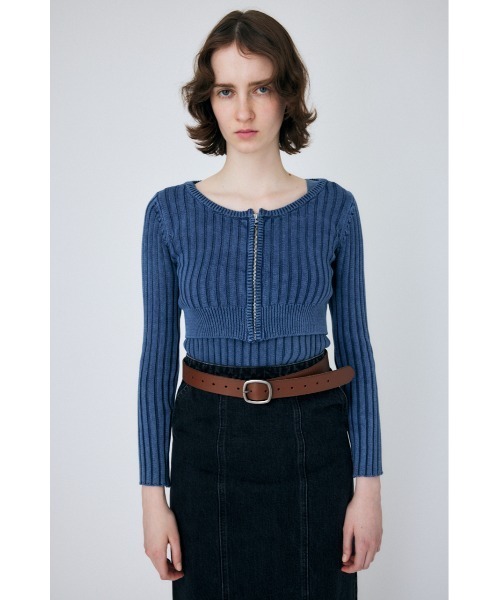 STONE  ダブルジップカーディガン　ネイビー　2014SS 春夏 STONE ダブルジップカーディガン ネイビー 2014SS 春夏 STONE ダブル