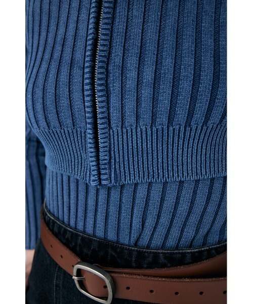 MOUSSY（マウジー）の「STONE WASH ZIP UP KNIT カーディガン