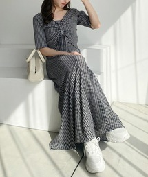 one after another NICE CLAUP | マルチWAYで着回せる。しぼしぼセットワンピース(ワンピース)