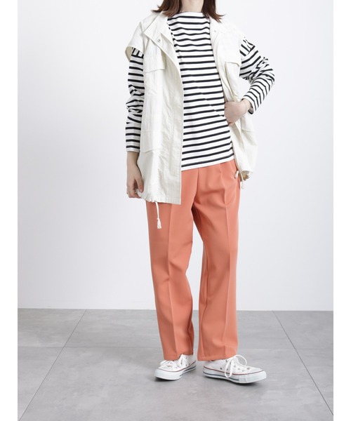 Samansa Mos2 blue（サマンサモスモスブルー）の「ミリタリーベスト（ベスト・レディース・チャコール/カーキ/オフホワイト・ﾌﾘ-）」の12枚目の写真