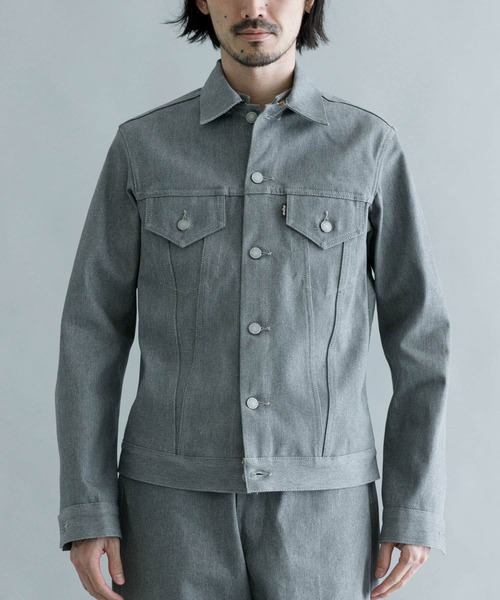 Scye（サイ）の「Scye　Melange Grey Denim Jacket（デニムジャケット・メンズ・グレー・38/36）」の4枚目の写真