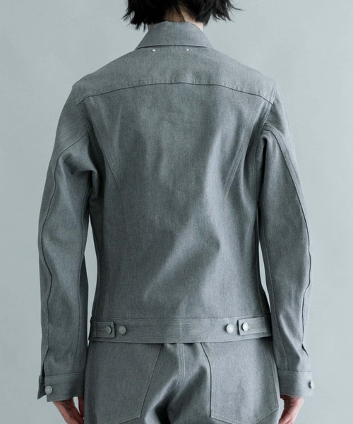 Scye（サイ）の「Scye　Melange Grey Denim Jacket（デニムジャケット・メンズ・グレー・38/36）」の6枚目の写真