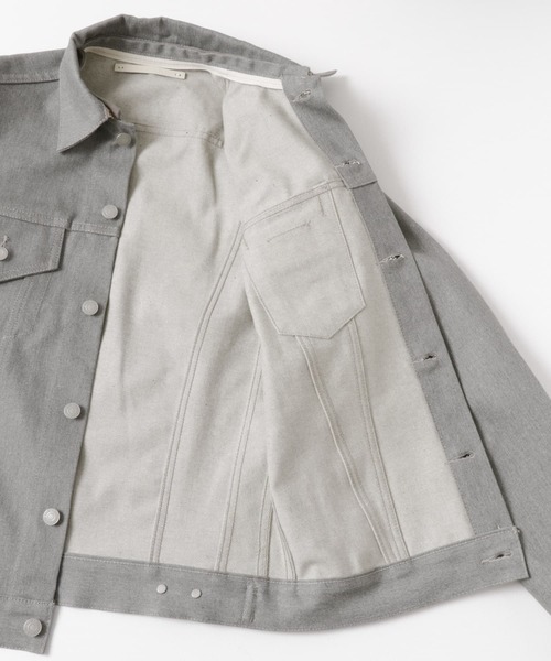 Scye（サイ）の「Scye　Melange Grey Denim Jacket（デニムジャケット・メンズ・グレー・38/36）」の11枚目の写真