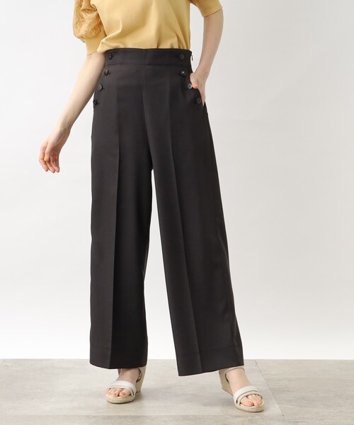 grove（グローブ）の「◆ハイウエスト麻調マリンパンツ（その他パンツ・レディース・ブルー/グレー/グレー系その他・02/03/05/01/04）」の2枚目の写真