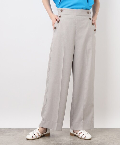 grove（グローブ）の「◆ハイウエスト麻調マリンパンツ（その他パンツ・レディース・ブルー/グレー/グレー系その他・02/03/05/01/04）」の7枚目の写真