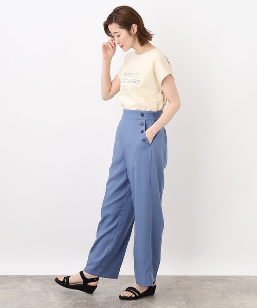 grove（グローブ）の「◆ハイウエスト麻調マリンパンツ（その他パンツ・レディース・ブルー/グレー/グレー系その他・02/03/05/01/04）」の10枚目の写真