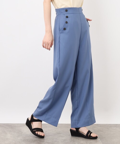 grove（グローブ）の「◆ハイウエスト麻調マリンパンツ（その他パンツ・レディース・ブルー/グレー/グレー系その他・02/03/05/01/04）」の12枚目の写真