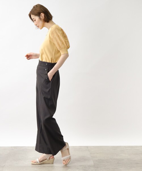 grove（グローブ）の「◆ハイウエスト麻調マリンパンツ（その他パンツ・レディース・ブルー/グレー/グレー系その他・02/03/05/01/04）」の15枚目の写真