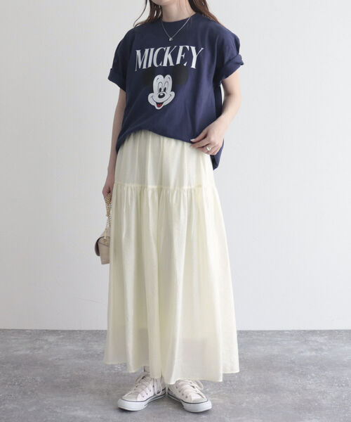 fredy emue（フレディエミュ）の「【fredy emue/フレディエミュ】シアーギャザースカート（スカート・レディース・ライトグリーン/クリーム/ブラック・36/38）」の17枚目の写真