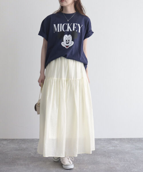 fredy emue（フレディエミュ）の「【fredy emue/フレディエミュ】シアーギャザースカート（スカート・レディース・ライトグリーン/クリーム/ブラック・36/38）」の18枚目の写真