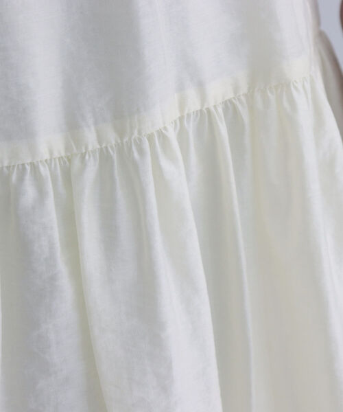 fredy emue（フレディエミュ）の「【fredy emue/フレディエミュ】シアーギャザースカート（スカート・レディース・ライトグリーン/クリーム/ブラック・36/38）」の9枚目の写真