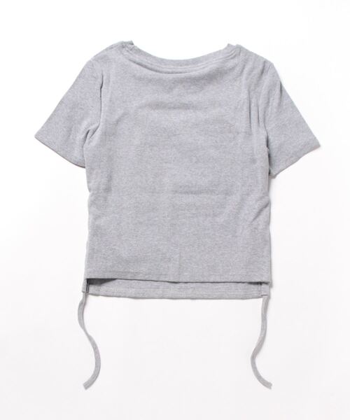 SPIGA（スピーガ）の「胸開きｻｲﾄﾞｼｬｰﾘﾝｸﾞTｼｬﾂ（Tシャツ/カットソー・レディース・グレー/ホワイト・FREE）」の18枚目の写真