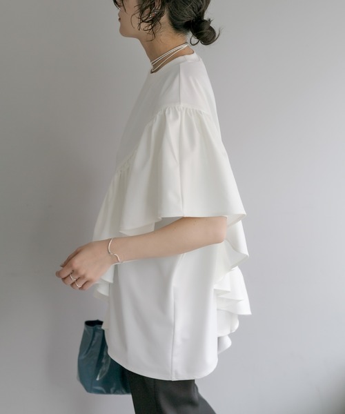 フリルTシャツ【SUM1 STYLE（スミスタイル)】 | ear PAPILLONNER