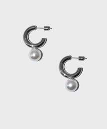 LHME | LHME チャンキーパールフープピアス/サージカルステンレス316L（金属アレルギー対応）(ピアス（両耳用）)