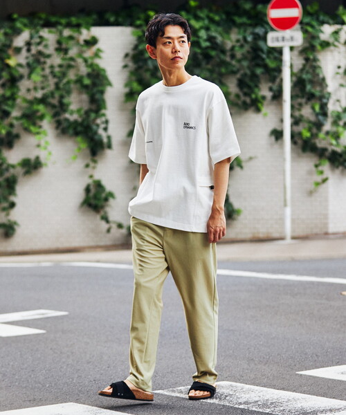 B.C STOCK(ベーセーストック)の「《追加》OLIVEDRAB キャリーポケット 半袖Tシャツ(Tシャツ/カットソー・メンズ・ブラック/ホワイト/ベージュ/グリーン系その他・MEDIUM/LARGE/X-LARGE)」の2枚目の写真