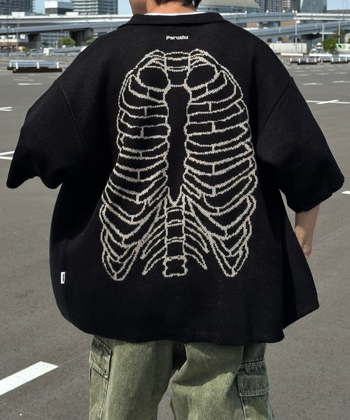 Perushu（ペルーシュ）の「ユーズドライクアソートニットシャツ（カーディガン/ボレロ・メンズ・パープル/ブラック/アイボリー/ブラウン・MEDIUM/LARGE）」の3枚目の写真