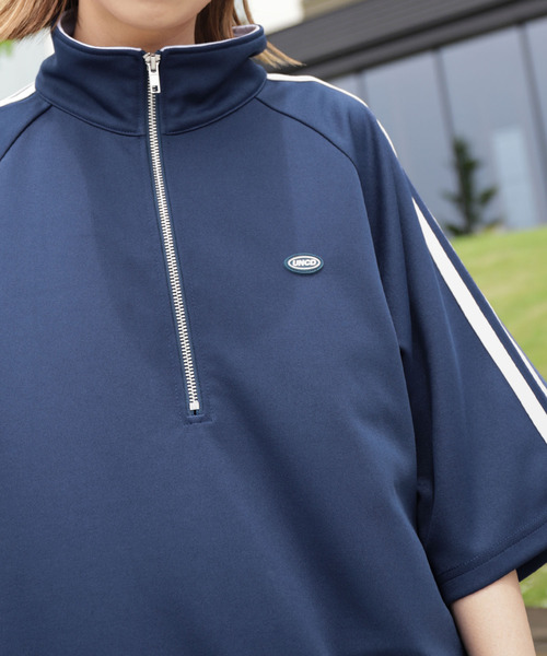 UNCORD（アンコード）の「【UNCORD】half zip loose fit tee jaket/ハーフジップルーズフィットティージャケット（Tシャツ/カットソー・メンズ・ブルー/グリーン/オフホワイト/ブラック・MEDIUM/LARGE/X-LARGE）」の21枚目の写真