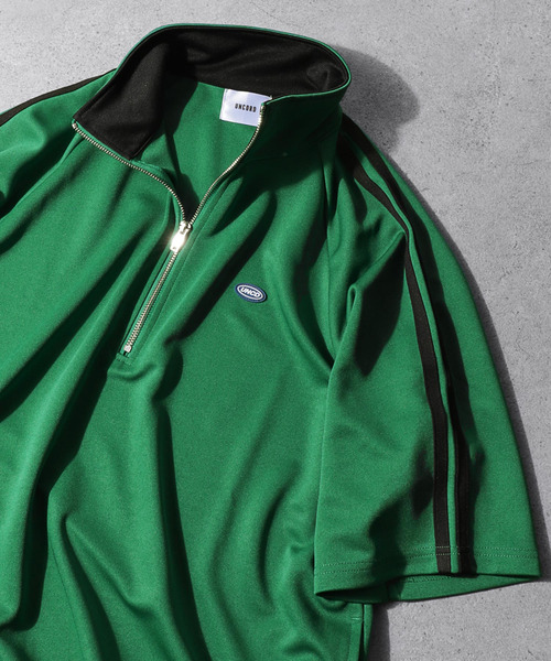 UNCORD（アンコード）の「【UNCORD】half zip loose fit tee jaket/ハーフジップルーズフィットティージャケット（Tシャツ/カットソー・メンズ・ブルー/グリーン/オフホワイト/ブラック・MEDIUM/LARGE/X-LARGE）」の12枚目の写真