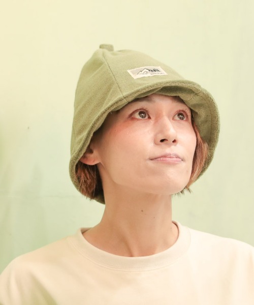 MAISON mou（メゾンムー）の「【sownoas/サウノアーズ】サウナハット（ハット・レディース・ネイビー/カーキ・FREE）」の2枚目の写真