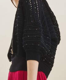 GRACE CONTINENTAL | クリアビジューパーカー(パーカー)