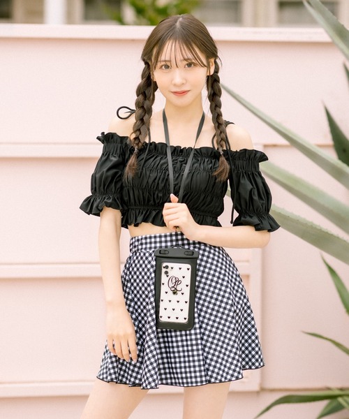 OLIVE des OLIVE（オリーブデオリーブ）の「防水スマホケース　1031200050（スマホケース/カバー・レディース・ブラック/ホワイト・FREE）」の10枚目の写真