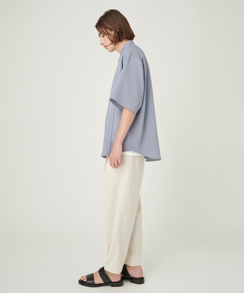 UNITED TOKYO（ユナイテッドトウキョウ）の「SUMMER WOOL ストレートパンツ（その他パンツ・メンズ・ブラック/オフホワイト/ストライプ/ライトブルーグレー・1/2）」の6枚目の写真