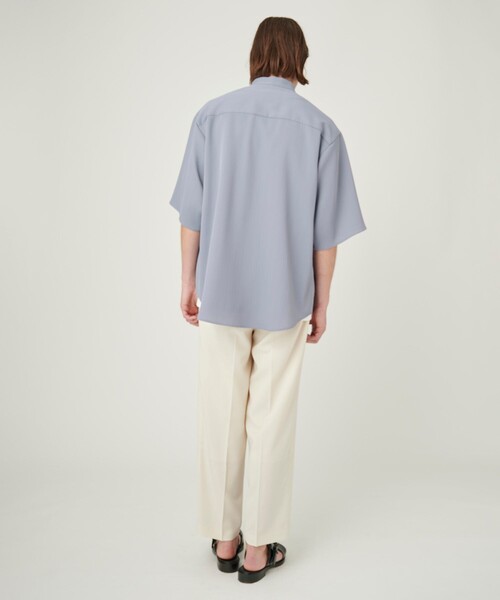 UNITED TOKYO（ユナイテッドトウキョウ）の「SUMMER WOOL ストレートパンツ（その他パンツ・メンズ・ブラック/オフホワイト/ストライプ/ライトブルーグレー・1/2）」の7枚目の写真