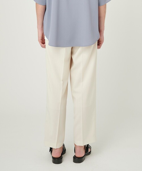 UNITED TOKYO（ユナイテッドトウキョウ）の「SUMMER WOOL ストレートパンツ（その他パンツ・メンズ・ブラック/オフホワイト/ストライプ/ライトブルーグレー・1/2）」の10枚目の写真