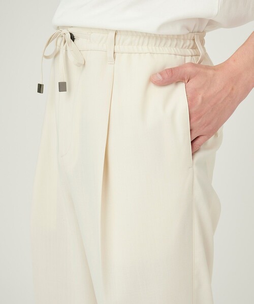 UNITED TOKYO（ユナイテッドトウキョウ）の「SUMMER WOOL ストレートパンツ（その他パンツ・メンズ・ブラック/オフホワイト/ストライプ/ライトブルーグレー・1/2）」の16枚目の写真