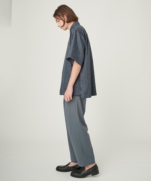 UNITED TOKYO（ユナイテッドトウキョウ）の「SUMMER WOOL ストレートパンツ（その他パンツ・メンズ・ブラック/オフホワイト/ストライプ/ライトブルーグレー・1/2）」の19枚目の写真