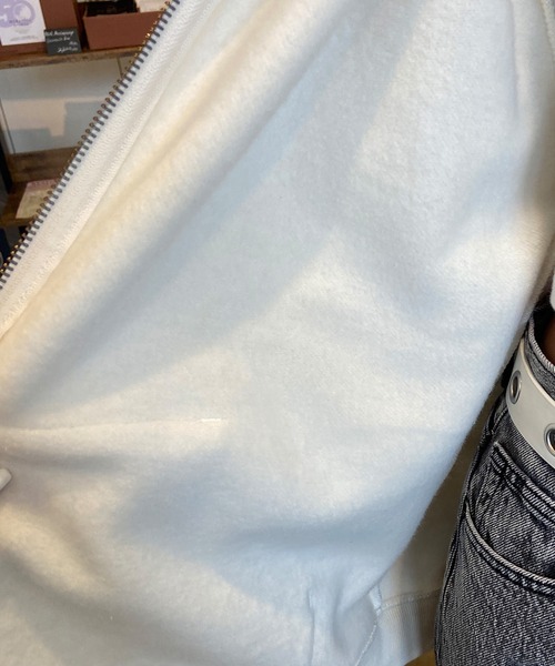 RVCA（ルーカ）の「【ムラサキスポーツ別注】RVCA/ルーカ ジップアップパーカー オーバーサイズ バックプリント 裏起毛パーカー BD044-P03（パーカー・レディース・グレー/ホワイト/ブラック/ライトピンク・M/L）」の13枚目の写真