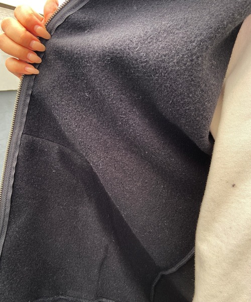 RVCA（ルーカ）の「【ムラサキスポーツ別注】RVCA/ルーカ ジップアップパーカー オーバーサイズ バックプリント 裏起毛パーカー BD044-P03（パーカー・レディース・グレー/ホワイト/ブラック/ライトピンク・M/L）」の20枚目の写真