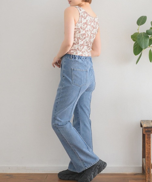 RETRO GIRL(レトロガール)の「柄テレコカップ付タンク(Tシャツ/カットソー・レディース・ブラウン系その他/ブルー系その他/グリーン系その他・FREE)」の13枚目の写真