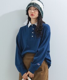 Ray BEAMS | Champion × Ray BEAMS / 別注 ラグビー シャツ(Tシャツ/カットソー)