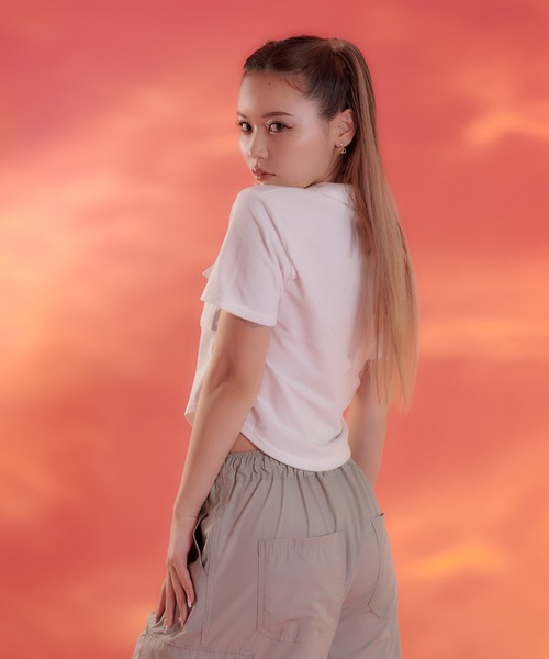 sedacle（セダクル）の「【SDG】zip up tops（Tシャツ/カットソー・レディース・オフホワイト/グレー/ブラック・FREE）」の5枚目の写真