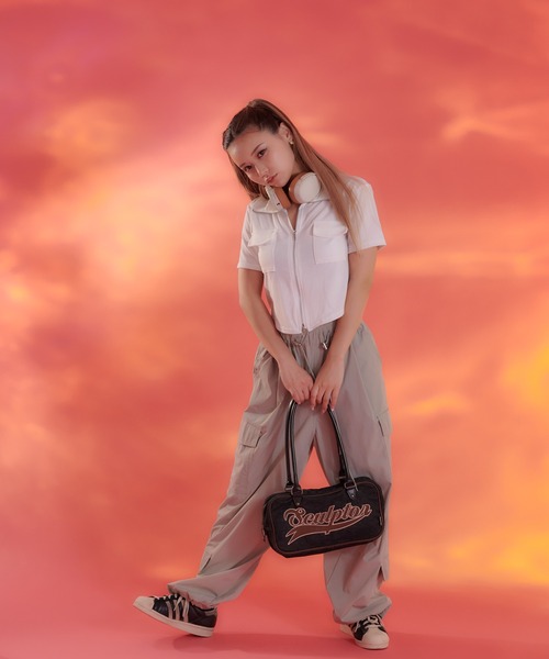 sedacle（セダクル）の「【SDG】zip up tops（Tシャツ/カットソー・レディース・オフホワイト/グレー/ブラック・FREE）」の9枚目の写真
