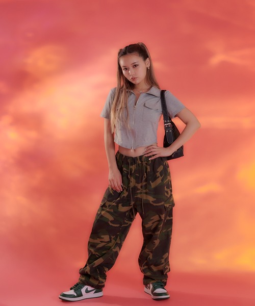 sedacle（セダクル）の「【SDG】zip up tops（Tシャツ/カットソー・レディース・オフホワイト/グレー/ブラック・FREE）」の22枚目の写真