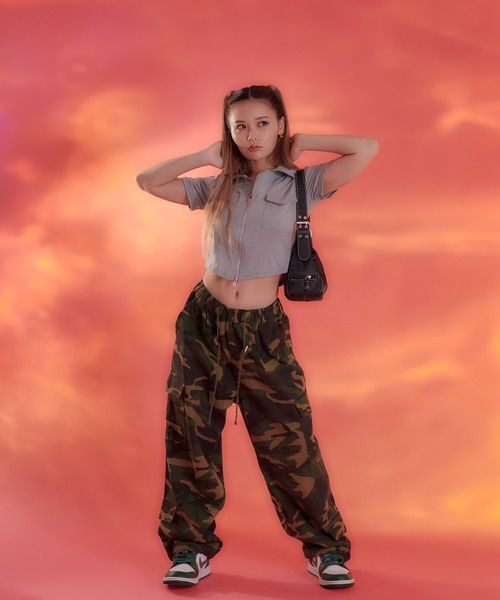 sedacle（セダクル）の「【SDG】zip up tops（Tシャツ/カットソー・レディース・オフホワイト/グレー/ブラック・FREE）」の19枚目の写真