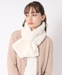 FURLA（フルラ）の「【WEB限定】フェイクファーキルティング風マフラー（マフラー）」