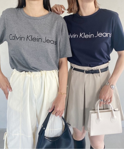 Calvin Klein（カルバン・クライン）の「【Calvin Klein / カルバンクライン】Calvin Klein Jeans LOGO TEE ロゴ 半袖 Tシャツ（Tシャツ/カットソー・レディース・ホワイト/グレー/ネイビー/ブラック・S/M/L/XL）」の10枚目の写真