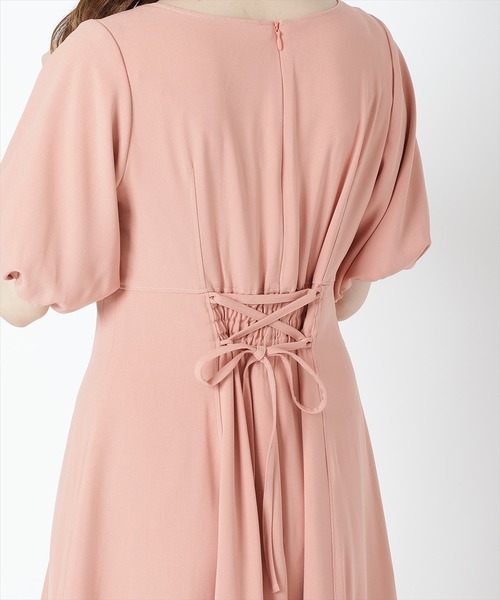 WILLSELECTION（ウィルセレクション）の「配色ステッチボリューム袖ワンピース（ワンピース・レディース・カーキ/ブラック/オレンジ・MEDIUM）」の22枚目の写真